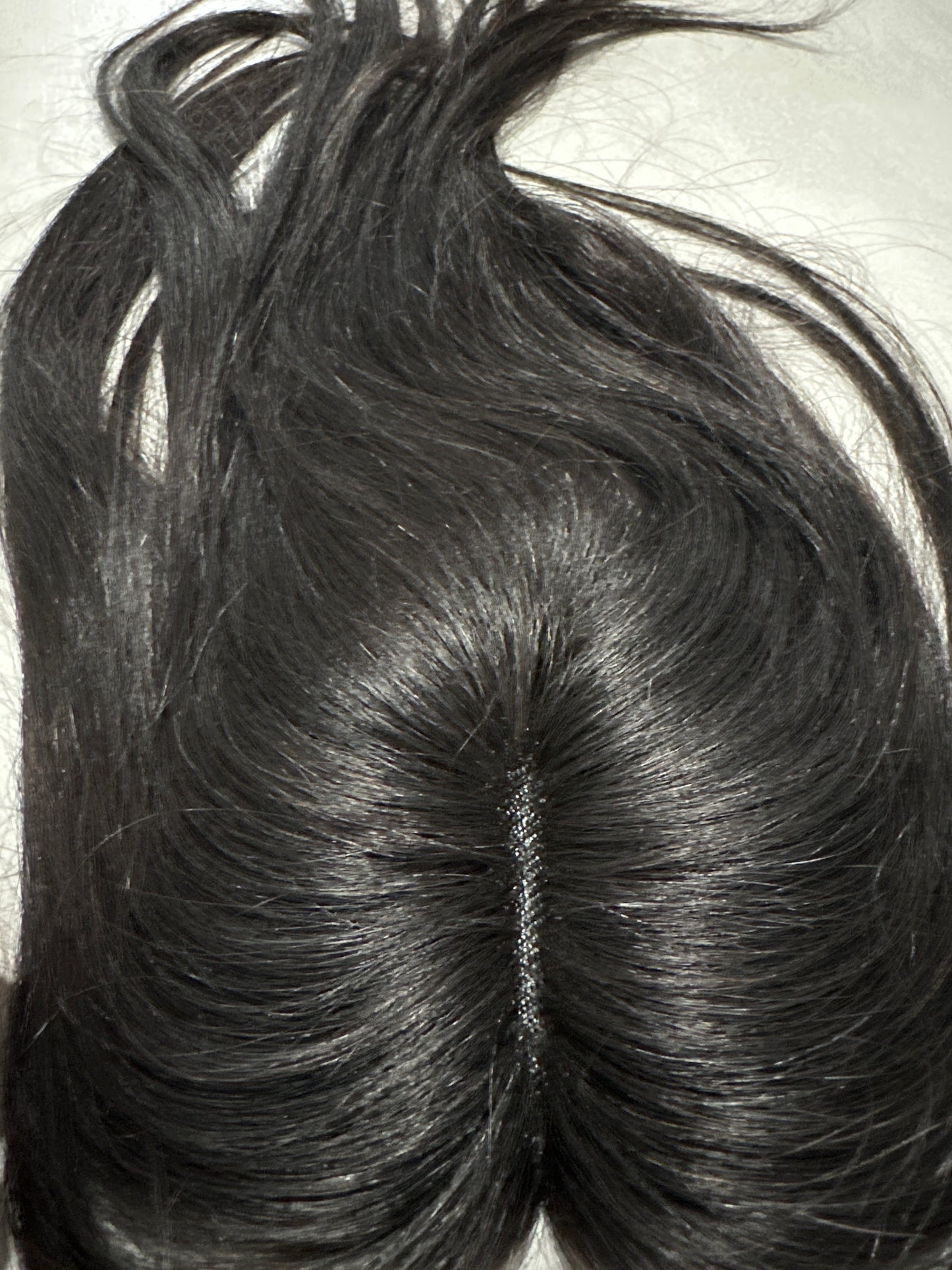 Topper Capilar Premium – Pelo 100% Humano (Negro Natural) 40-45cm