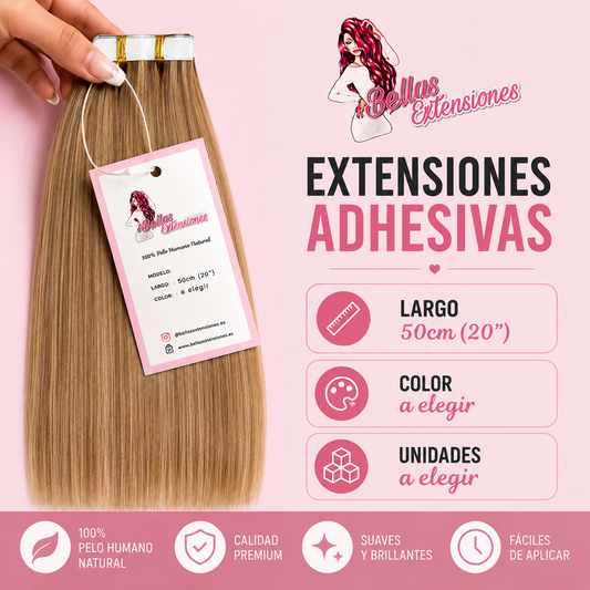 Extensiones Adhesivas Liso 50cm