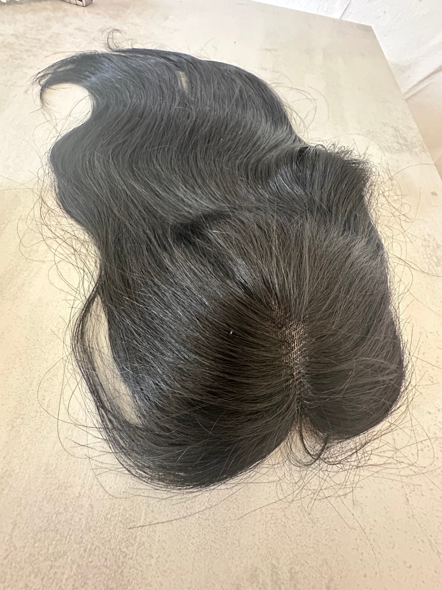 Topper Pelo Humano Base de Malla 40cm
