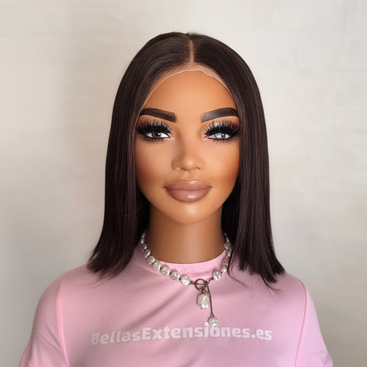 Peluca Lace Front 13x4 - Estilo Bob Elegante (30cm)