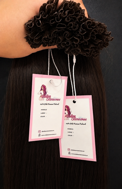 Extensiones Queratina Liso 60cm - 100 gramos - 100 unidades