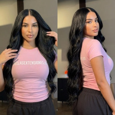 Peluca Natural 1B Extra Larga 13x4 Ondas Suaves - 32” (80cm) SENNA