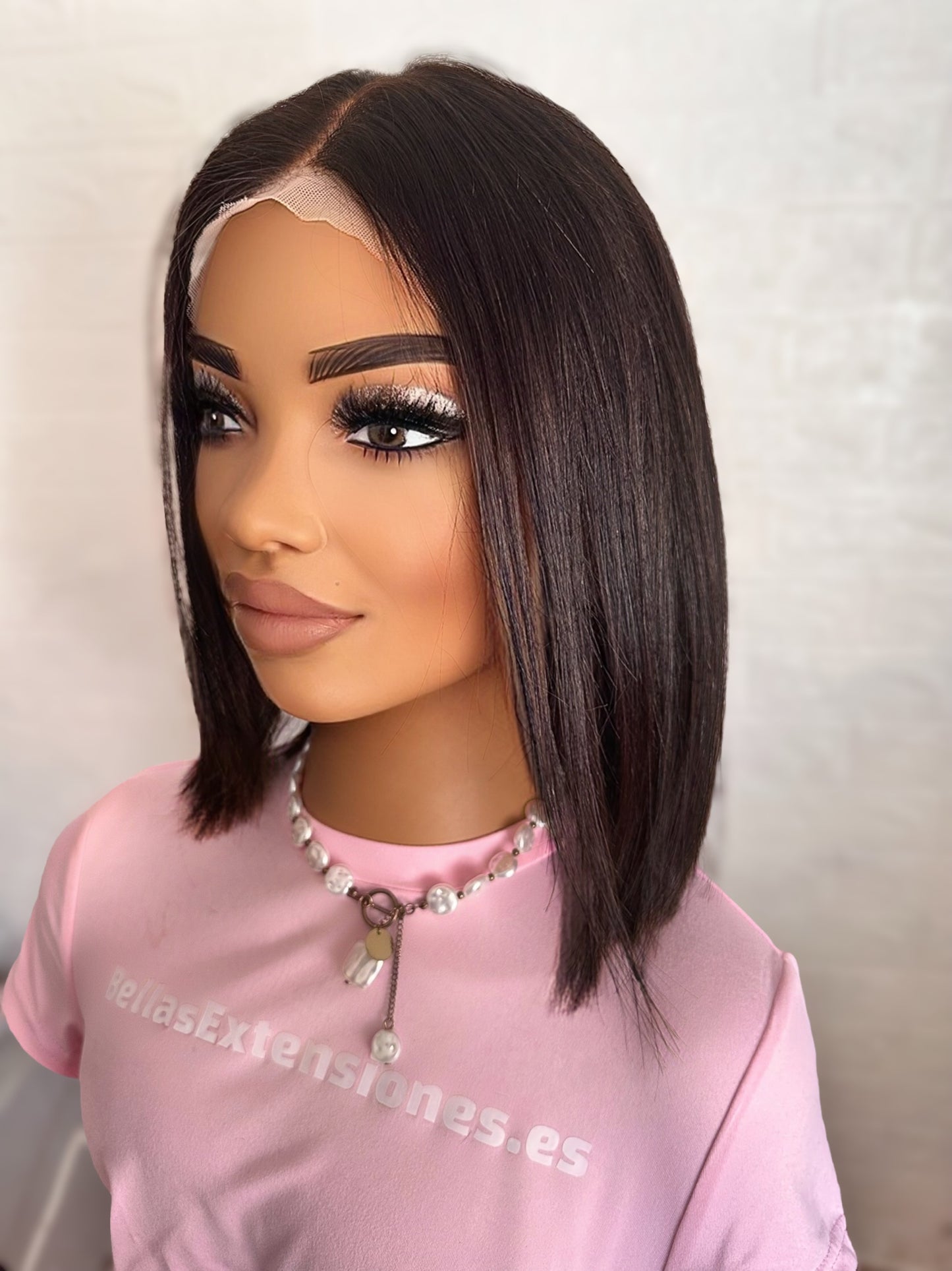 Peluca Lace Front 13x4 - Estilo Bob Elegante (30cm)