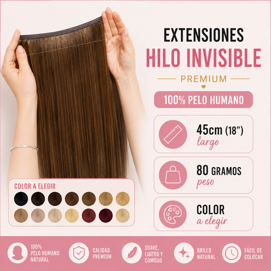 Extensiones Hilo Invisible Liso 40/45cm