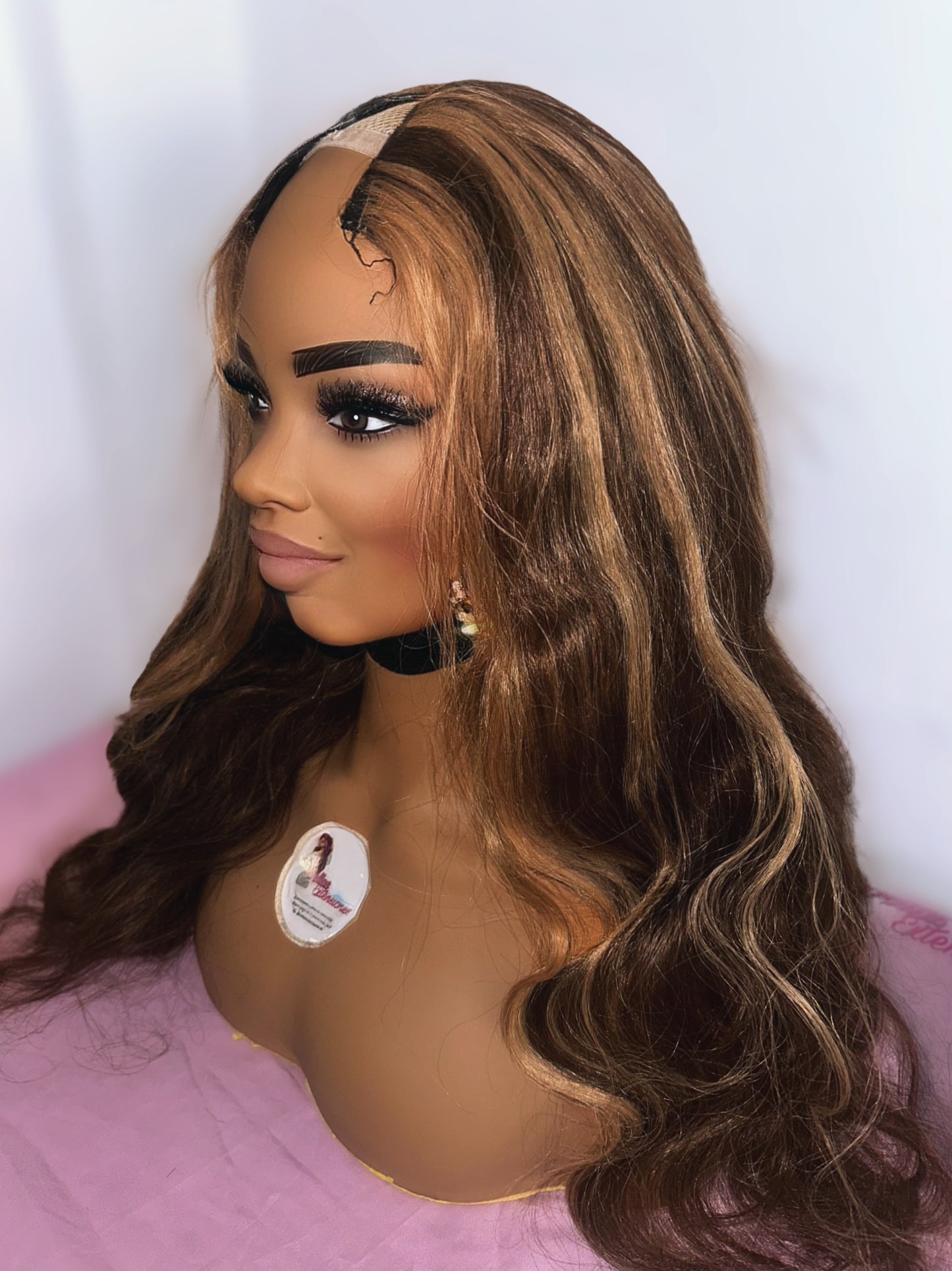 Peluca Parte U Natural Mechada 4/27 - 60cm BOSTON