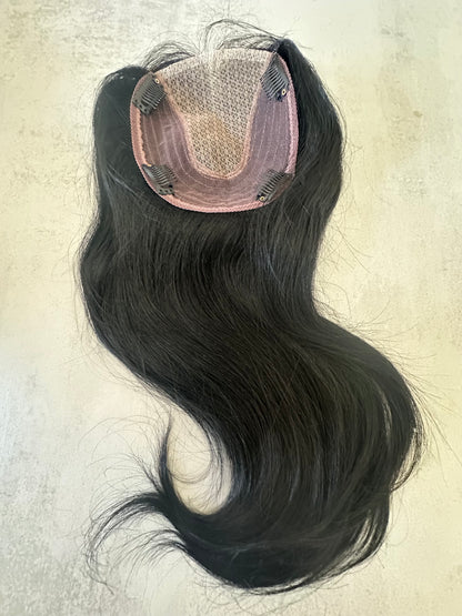 Topper Pelo Humano Base de Malla 40cm