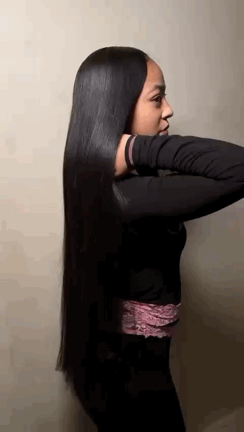 Peluca Pelo Humano Extra Larga 32” 9x6 Nudos Blanqueados - Cabello Premium