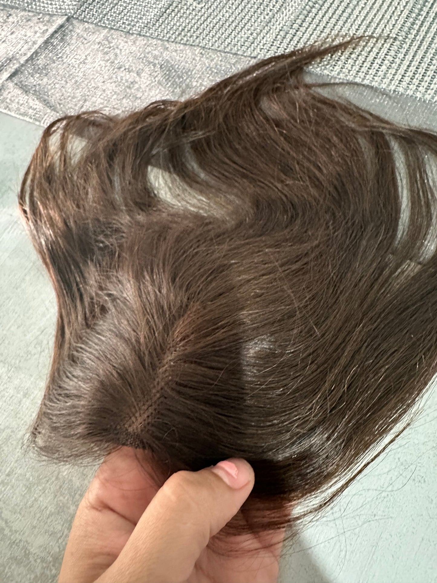 Topper de Cabello Humano (25 cm) – Volumen y Cobertura Natural