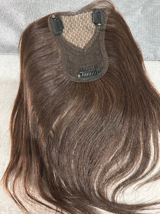 Topper de Cabello Humano (25 cm) – Volumen y Cobertura Natural