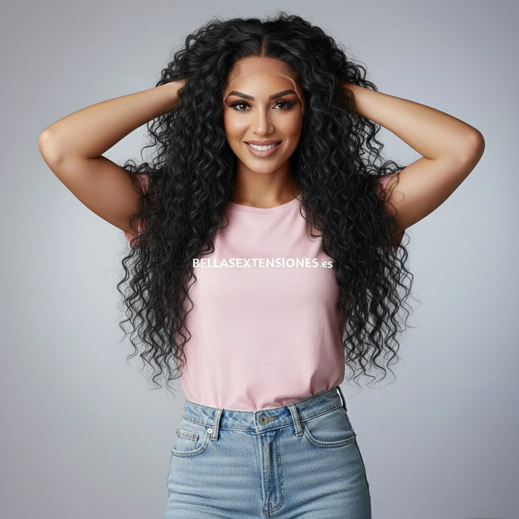 Peluca Lace Frontal 13x6 Rizada 1B - AFRICA