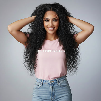 Peluca Lace Frontal 13x6 Rizada 1B - AFRICA