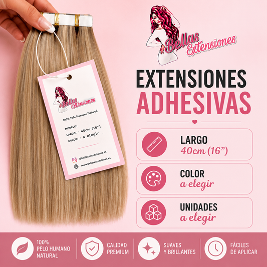 Extensiones Adhesivas Liso 40cm