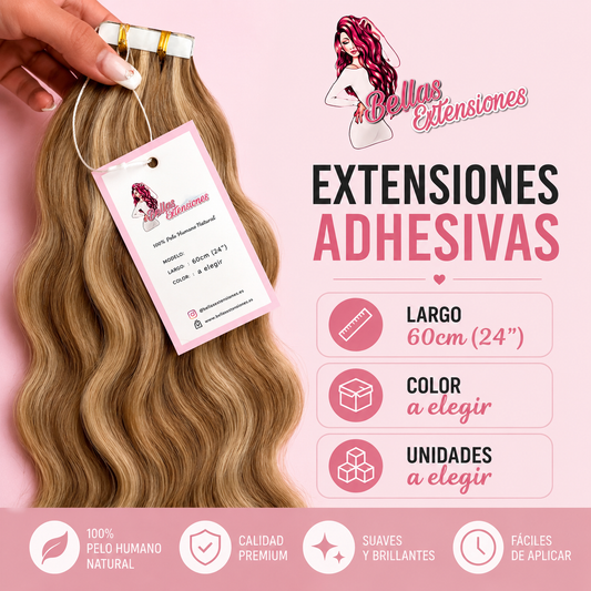 Extensiones Adhesivas Ondulado 60cm
