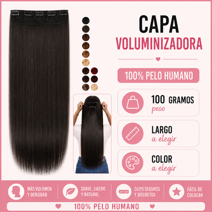Extensiones Clip Capa Voluminizadora - 100 GRS