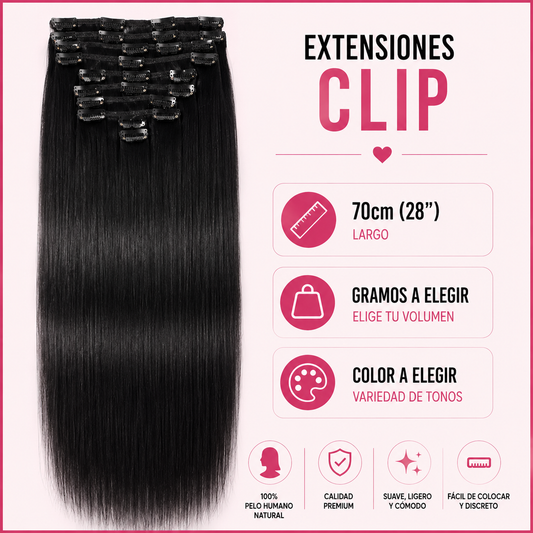 Extensiones Clip Liso 70cm