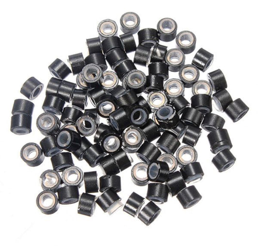 100 Anillas Negras Para Extensiones