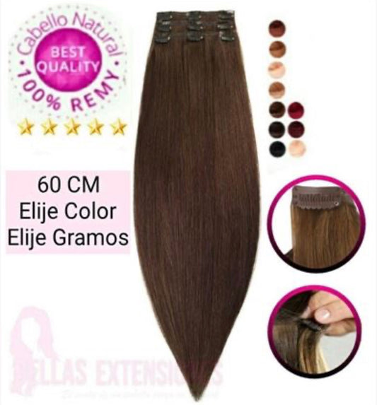 Extensiones Clip Liso 60cm