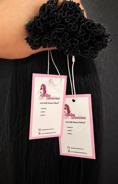 Extensiones Queratina Liso 60cm - 100 gramos - 100 unidades
